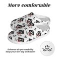 thumbnail image 6 of KLL Pirate Puppy Pattern Adult Unisex Cozy Slippers,Fuzzy Slip-on Slippers TPR Sole Slippers Comfort Plush Home Footwear for Indoor & Outdoor-35/36, 6 of 7