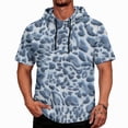 thumbnail image 3 of HAJWOH Men Leopard Printed Hooded Tank Top Muscle Short Sleeve Fishing Quick Dry Hoodies Summer Beach Soft Gym Shirts, 3 of 6