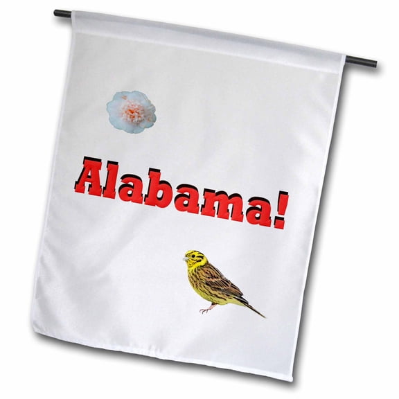 3dRose, Alabama, 12 x 18 inch Garden Flag