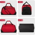 thumbnail image 7 of iFARADAY Unisex 55L Sport Gym Duffle Bag Shoes Compartment Red, 7 of 7