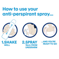 thumbnail image 3 of Vaseline Active Fresh Deodorant 48hr. Protection ProDerma 0% Alcohol Spray 8.45 oz, 3 of 6