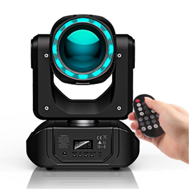 Luces LED para Cabeza Móvil de 150W, Luz de Punto para Escenario con Haz Gob RGBW 18prisma DJ Disco DMX Luces LED para Cabeza Móvil de 150W, Luz de Punto para Escenario con Haz Gob RGBW 18prisma DJ Disco DMX