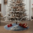 thumbnail image 4 of Fotbe Silver Dragon Mountain Peaks Pattern Christmas Tree Skirt, Tree Skirts Plush Christmas Decorations, Christmas Tree Skirts Xmas Decorations Holiday Party Decor-36", 4 of 6