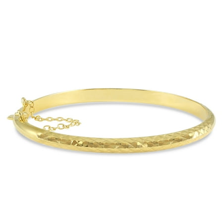 SZUL Women's Vermeil Gold High Polished Sterling Silver Bangle