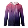 thumbnail image 2 of Aayomet Lightweight Zip Up Hoodies for Women Hooded Sweatshirts Long Sleeve Thin Jacket with Zipper Pink,S, 2 of 4