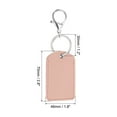 thumbnail image 2 of Uxcell Leather Key Fob, 4 Pack PU Leather Key Fob with Key Rings for ID Key Cards, Pink, 2 of 6