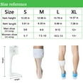 Orthomen AFO Ankle Foot Orthosis Splint, Lightweight Drop Foot Brace