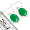 thumbnail image 3 of 925 Sterling Silver Earring Green Onyx Handmade Jewelry, 3 of 4
