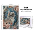 thumbnail image 4 of 1000 PCS Cat In The Mirror Jigsaw Puzzles 1000 Pieces,Creative Activity Hobbies For Adults,Featuring Beautiful And Retro Illustrations Depicting A Cat In A Flower Mirror,Enchanting Wooden Puzzle, 4 of 6