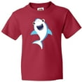 thumbnail image 3 of Inktastic Cute Shark, Little Shark, Blue Shark Youth T-Shirt, 3 of 5