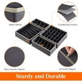 thumbnail image 5 of Lifewit Drawer Organizer for Underwear Fabric Dresser Storage Bins for Bra, Undies, 4 Packs Gray, 5 of 7