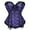 Purple, variant on Corsets Women Gothic Lace up Bustier Top Purple XL