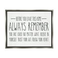 thumbnail image 3 of Stupell Industries Follow Your Heart Motivational Quote Casual Phrase Graphic Art Luster Gray Floating Framed Canvas Print Wall Art, Design by Lettered and Lined, 3 of 5