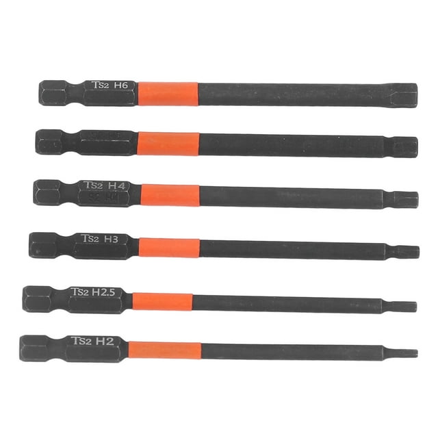 Cross Drill Bit,6Pcs Electric Impact Driver Hex Screwdriver Cross Bit Screwdriver Cross Bit Kit Time-Tested Durability