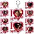 thumbnail image 2 of LLavero de los diarios de vampiro I Love My Boyfriend, llaveros de novia, llaveros personalizados para regalos de fanáticos, 2 of 4