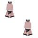 thumbnail image 4 of Sonducket Verano banquete boda evento niñas cuello sin mangas camiseta pantalones cortos conjunto niños algodón Tops pantalones Kit fiesta Type4 NO4, 4 of 6