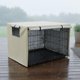 thumbnail image 4 of Funda Impermeable Para Jaula De Perro, Cubierta Protectora Contra El Sol, Protector De Jaula De Alambre Para Exteriores E Interiores, Color Negro, 109-74-76 Cm. Negro 109-74-76cm, 4 of 9