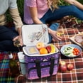 thumbnail image 5 of FORMRS Insulated Cooler Bag 24 Cans Capacity Soft Leakproof Lunch Box with Side Pockets, Gradient Love, 5 of 7