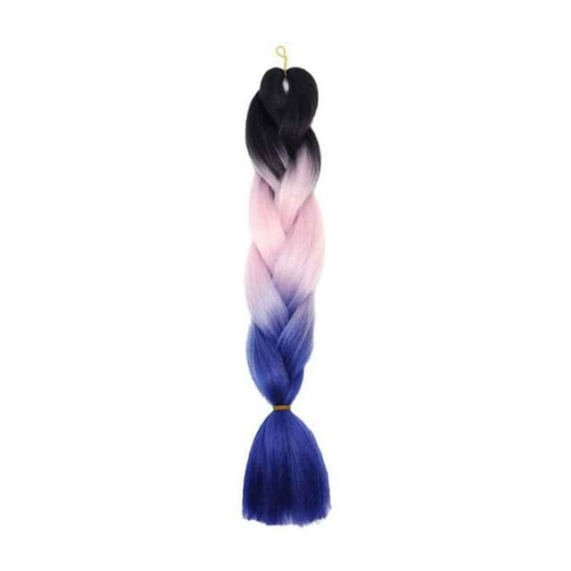 ziyahi Gradient Color Women Braid Hair Large Braiding Hair Wigs High Temperature Fiber Synthetic Hair Extensions