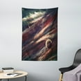 thumbnail image 1 of Outer Space Tapestry, Planets Over Nebula Gas Cloud Space Mystical Galaxy Star Illustration, Wall Hanging for Bedroom Living Room Dorm Decor, 40W X 60L Inches, Dried Rose Ivory, by Ambesonne, 1 of 1