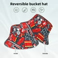 thumbnail image 4 of Kdxio Reflective Bucket Hat - Fire Sign Print Bucket Hat for Men,Women, 4 of 9