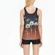 thumbnail image 3 of Traje de baño de dos piezas para mujer, trajes de baño para mujer, traje de baño de dos piezas de moda con estampado y cintura alta para mujer, 3 of 8