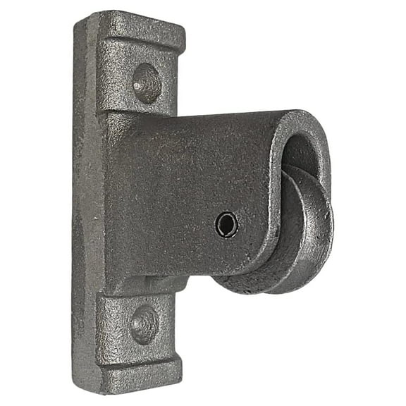 Flagpole Pulley - Silver Aluminum Single Sheave - Vertical Mount - 5/16" Halyard - Made in USA