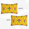 thumbnail image 2 of Pofeuu Mardi Gras Crayfish and Fleur de lis Print Polyester Microfiber Plush Pillowcases, Super Soft and Cozy Pillow Case Covers with Envelop Closure（Pillow core not included）-20"x30", 2 of 6