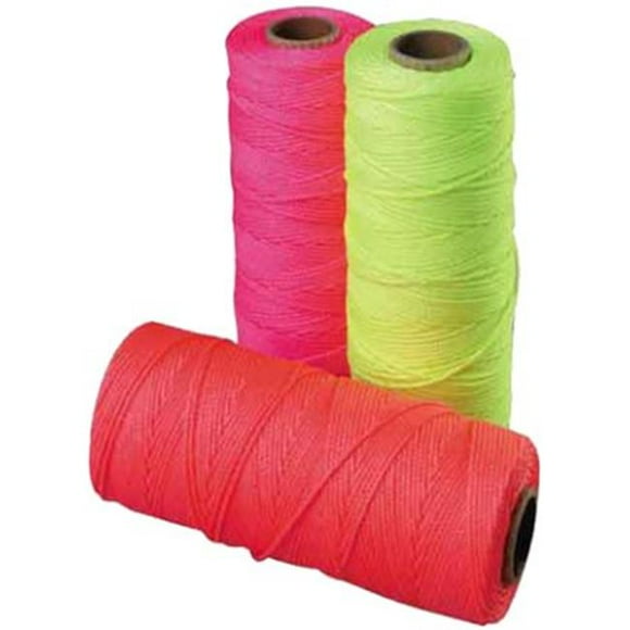 Mjj BLW256 4 oz, No.18 x 250 Pi. Enrouleur de Ligne en Nylon Tressé, Lime Lumineux