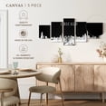 thumbnail image 4 of Elephant Stock Chicago Skyline Bw Wall Art - Horizontal Multi Panel Canvas - Living Room Wall Decor - City Multi Panel - Black And Gray Decor - 29" x 12", 4 of 4