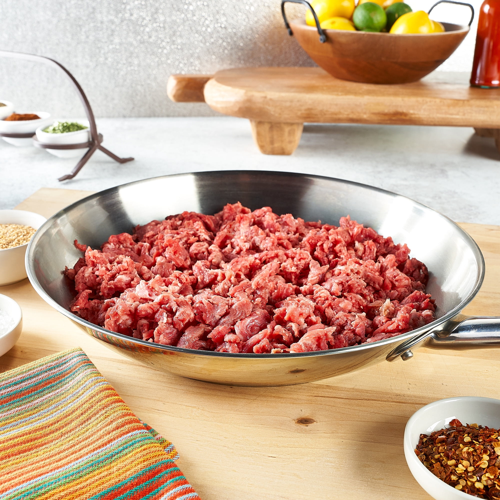 Beef Carne Picada, Tray, Fresh, 1.48 - 2.51 lb