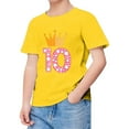 thumbnail image 4 of TOOYOU Boys Summer T-Shirt Gamer Funny 10Th Birthday Tee Commemorative Day Top Size 3-4 Years Yellow, 4 of 4