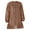 Brown, variant on YAZHPA Polyester Fabric Salon Smock Professional Stylist Jacket Waterproof Haircut Cape Barber Apron,White,M