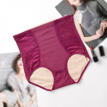 

Promotion!SweetCandy Hip-lifting Plastic Waist Soft Breathable Double-pressurized Curve Beautiful Buttocks Jacquard Mid-waist Panties
