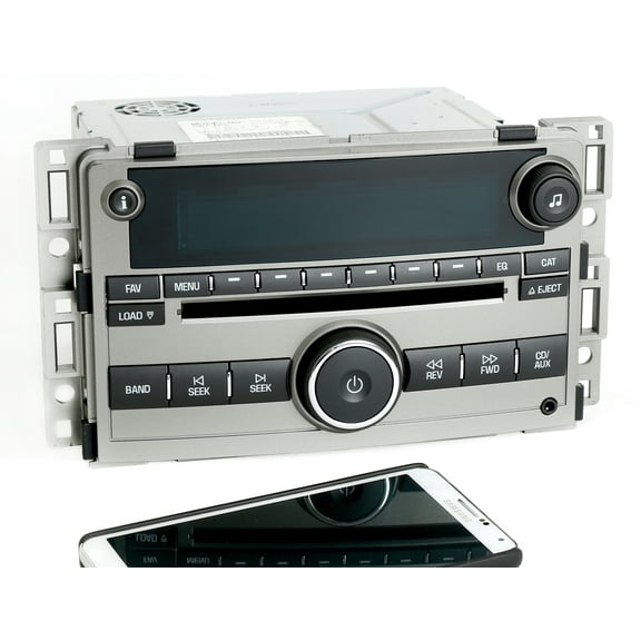 Restored Chevy Malibu 2008 Gray Radio AM FM 6 Disc CD Player w Bluetooth Input 25842775 (Refurbished)