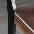 thumbnail image 3 of GDF Studio Earnest Farmhouse Acacia Wood Dining Chairs, Set of 2, Black and Walnut, 3 of 8
