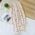 thumbnail image 2 of dazeni Fuzzy Fleece Pajama Pants for Women Cute Bear Lounge Sleepwear Bottoms Baggy Soft Comfy Pj Pants Thermal Causal Sleep Toursers, 2 of 3