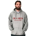 thumbnail image 4 of Im a Ninja You Cant See Me Fighter Men's Big & Tall Graphic Hoodie Brisco Brands 4X, 4 of 5