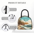 thumbnail image 4 of Fotbe Coastal Palm Beach Bolsa de Almuerzo con Estampado, Lonchera Aislada, Contenedor de Comida Reutilizable Tipo Cooler a Prueba de Fugas, 4 of 6