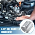 thumbnail image 2 of Adaptador de coche Unique Bargains, tubo de unión universal de 76 mm, 2.99" de diámetro exterior, conector de longitud de 76 mm, adaptador de tubo tono plateado, 2 of 7