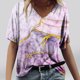 thumbnail image 1 of ICHUANYI Clearance Women's Fashion Printing Casual V-neck Short Sleeve Loose T-shirt Tops(Purple, XXL) ICHUANYI WER2023081114699, 1 of 4