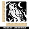 thumbnail image 2 of Barn Owl Standing in the Night Self-Inking Rubber Stamp Ink Stamper - Red Ink - Large 1-1/2 Inch, 2 of 7