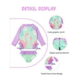 thumbnail image 2 of weVSwe Baby Girl Swimsuit UPF50+ Rash Guard Bating Suit 2-Pieces Long Sleeve Swimswear 0-6T, 2 of 7