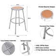 thumbnail image 3 of Hampden Furnishings Flynn Collection 30" Masonite/Steel Stool, Grey, Pack of 2, 3 of 7