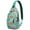 Greenish-blue-23, variant on Dental-Themed Crossbody Sling Bag for Men & Women Anti-Theft Tooth Pattern Chest Backpack for Biking, Hiking & Travel Spacious & Organized Oral Care Inspired Daypack