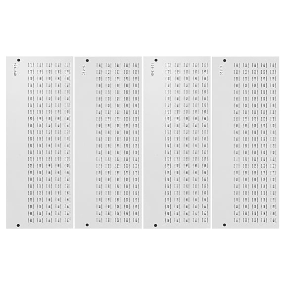 Homoyoyo Multi-Color Small Numbered Stickers for Nail Polish Labeling, Organization and Nail Art Decals