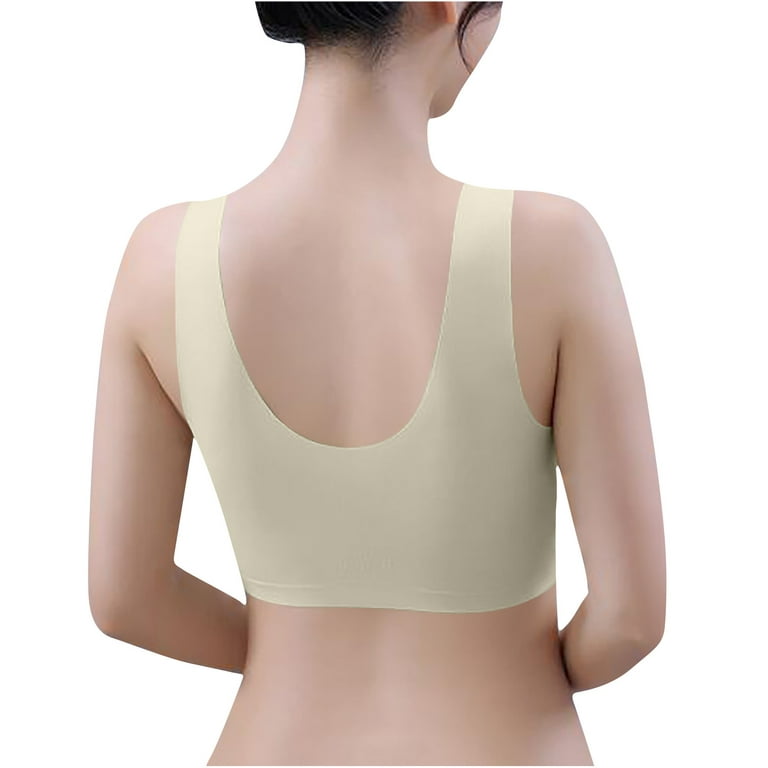 Cethrio Womens Wireless Bras Clearance Bralettes Wirefree Bras Comfy Fits  Lingerie, Khaki 38/85ABC