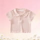 thumbnail image 4 of Ropa de Bebé de las Niñas de Verano de Manga Corta Cuello de Tortuga Superior de Moda Base Camisa Ser Usted Camisa, 4 of 8