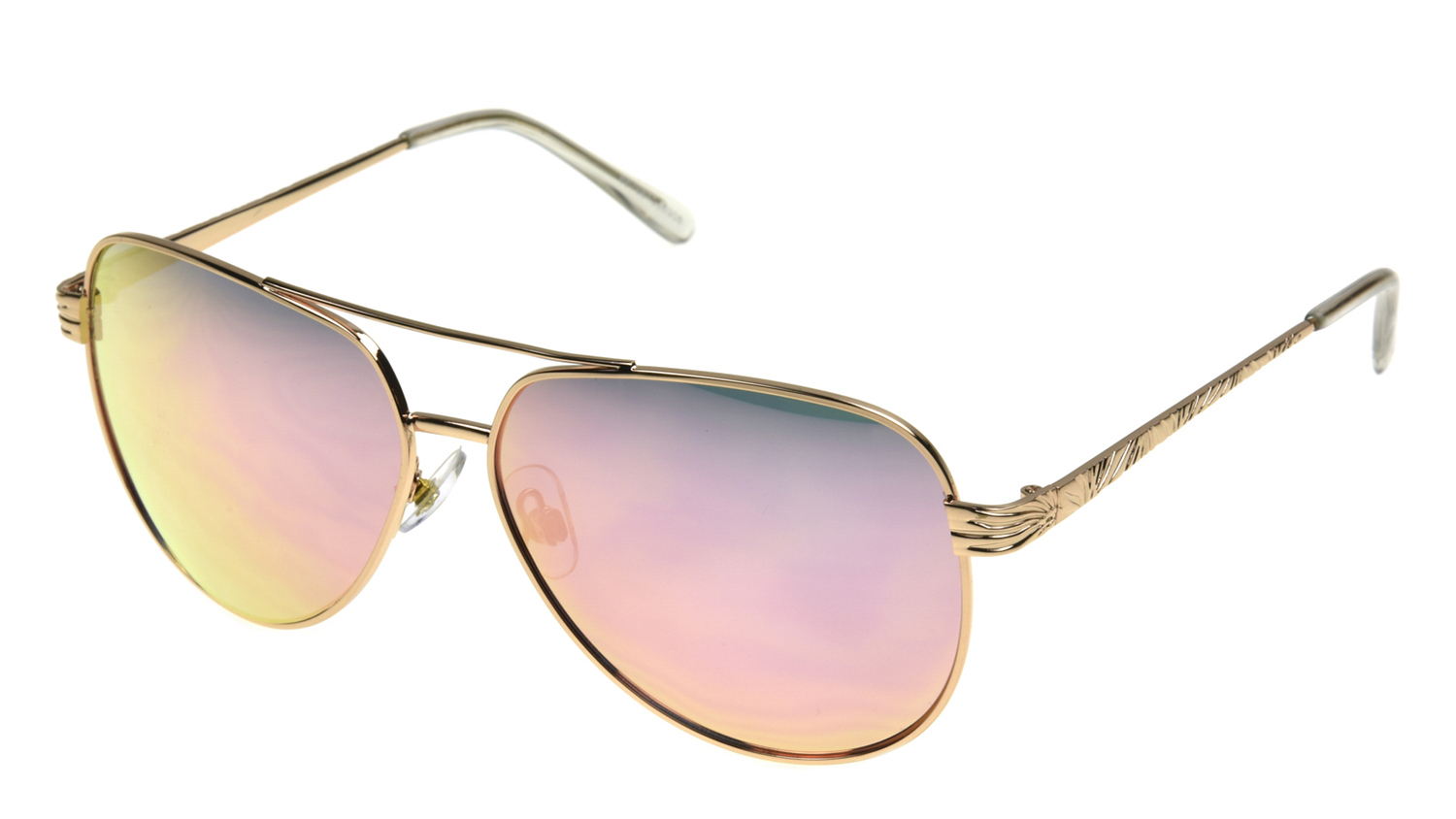 Foster Grant Women's Aviator Fashion Sunglasses Rose Gold - image 2 of 6
