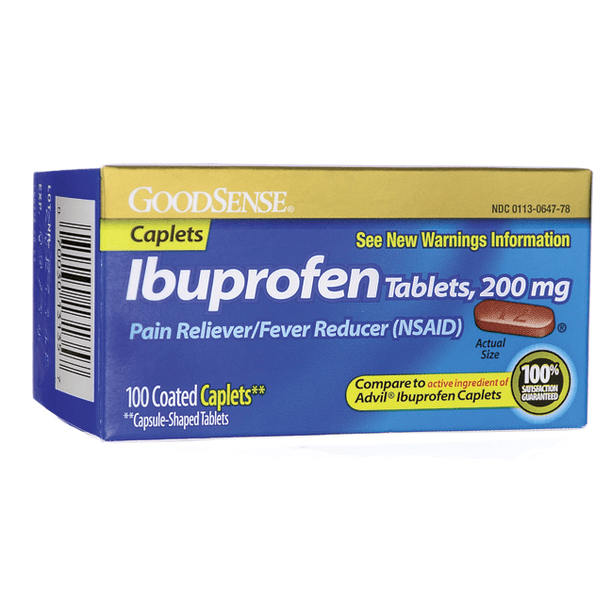 Good Sense Ibuprofen 200 Mg 100 Caplets Walmart Walmart